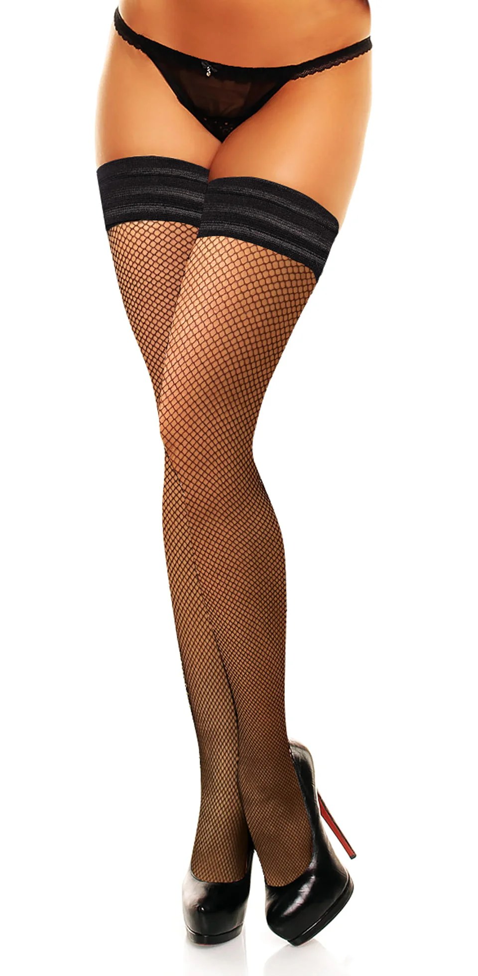 Glamory Mesh Fine halterlose Netzstrümpfe  Glamory Mesh Fine halterlose Netzstrümpfe