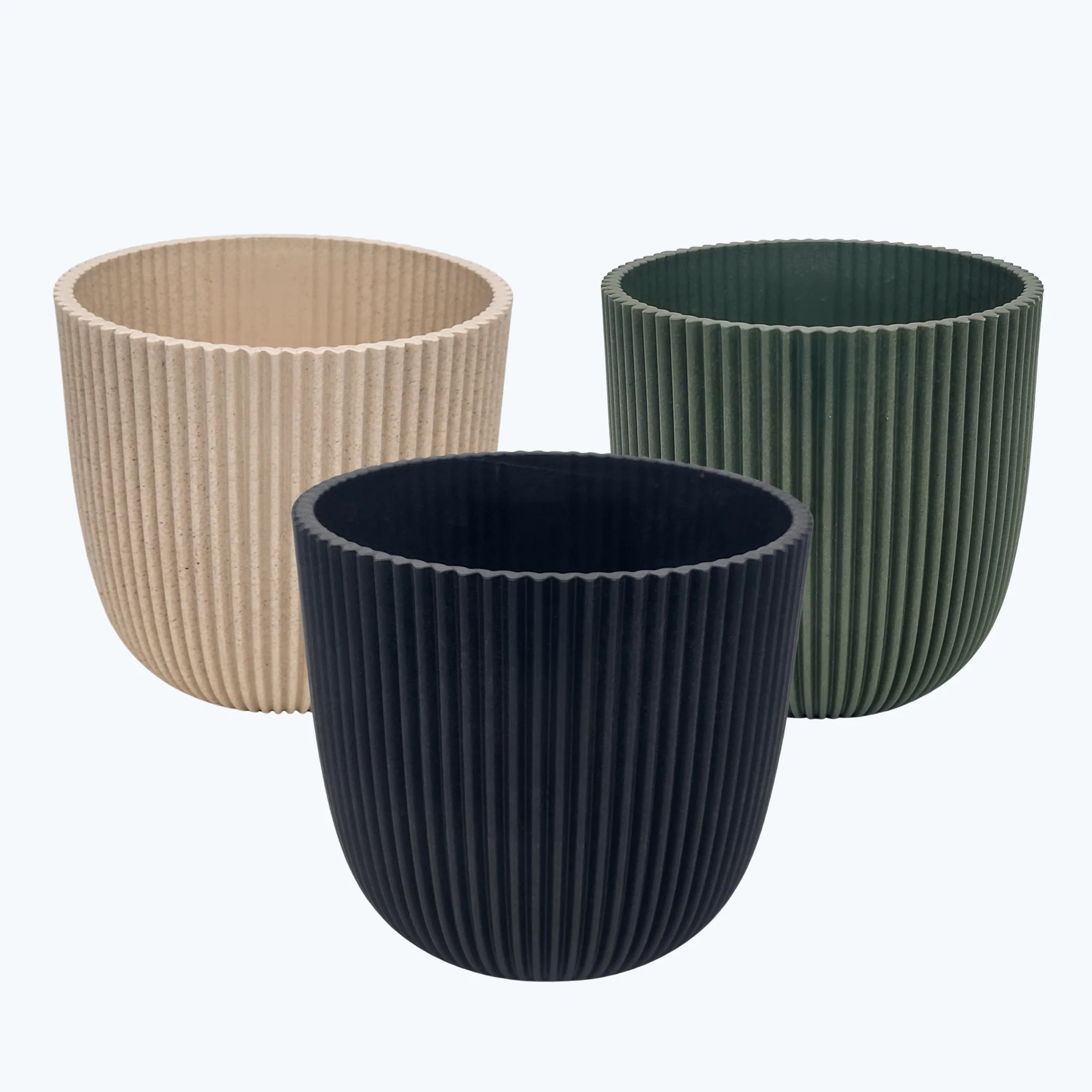 Übertopf Groove in verschiedenen Farben (12cm Töpfe) Übertopf Groove in verschiedenen Farben (12cm Töpfe)