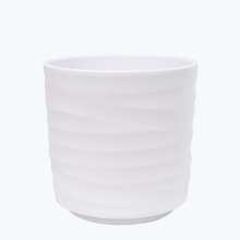 Übertopf Wave Zylinder in verschiedenen Farben mit Wellenstruktur (9cm Töpfe) Übertopf Wave Zylinder in verschiedenen Farben mit Wellenstruktur (9cm Töpfe)