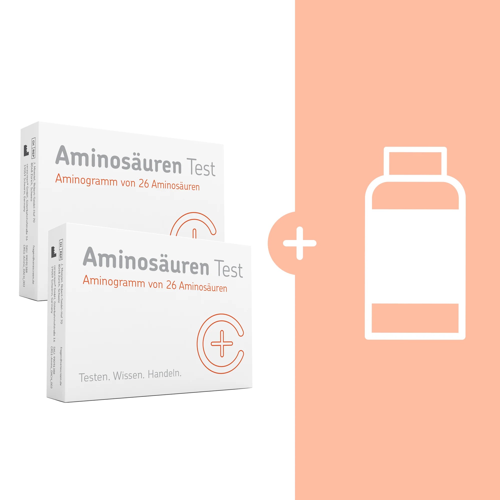 Aminosäuren-Kontrollset: Test + Supplement Aminosäuren-Kontrollset: Test + Supplement