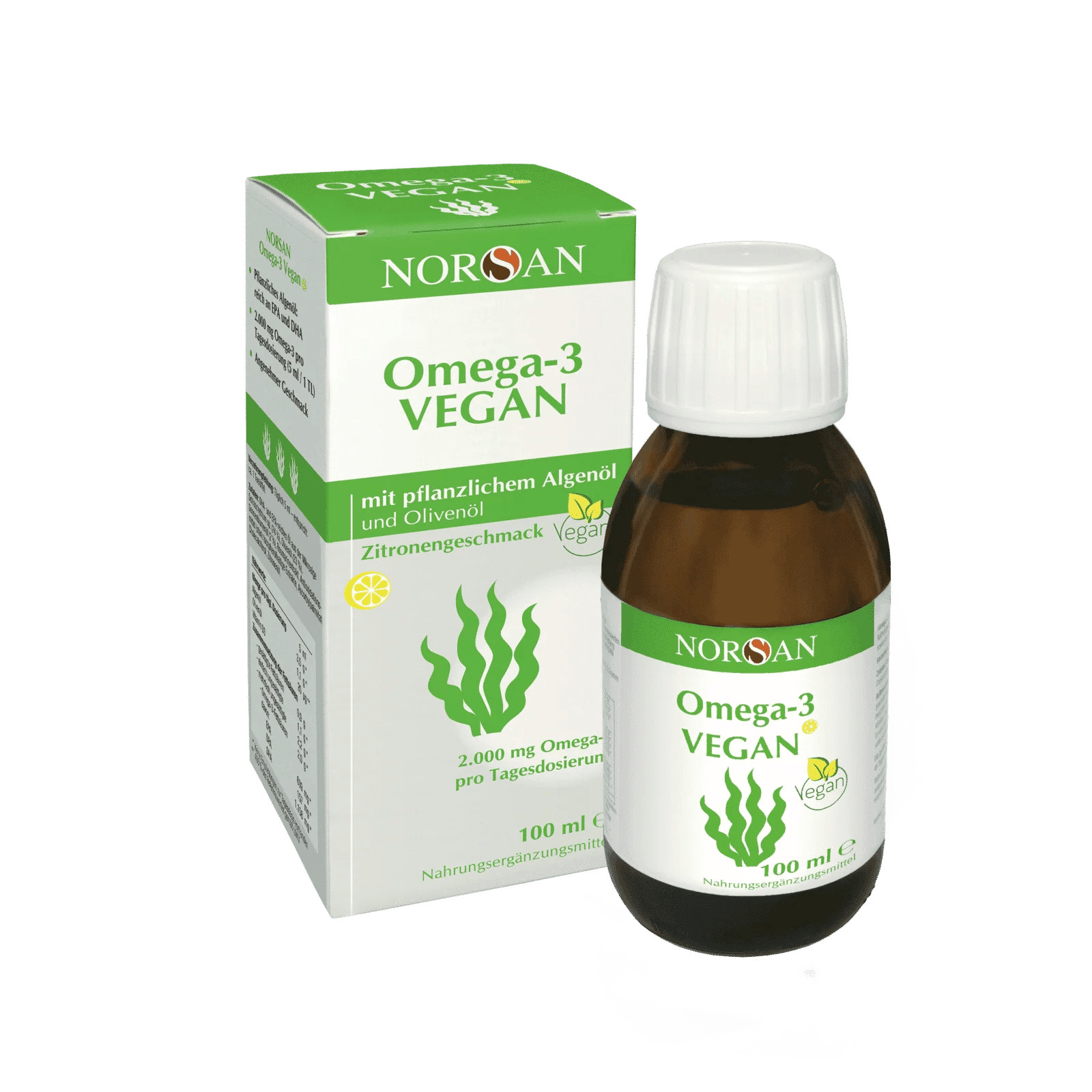 Veganes Omega-3 Öl (Zitrone) Veganes Omega-3 Öl (Zitrone)