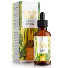 Sonnenfreund Vitamin D3 Tropfen (D3 + K2) Sonnenfreund Vitamin D3 Tropfen (D3 + K2)