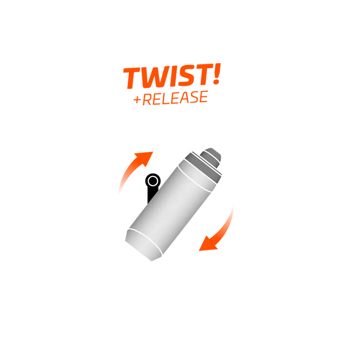 Fidlock TWIST bottle 590 ml Trinkflasche inkl. bike base Fahrradhalterung – Bild 4