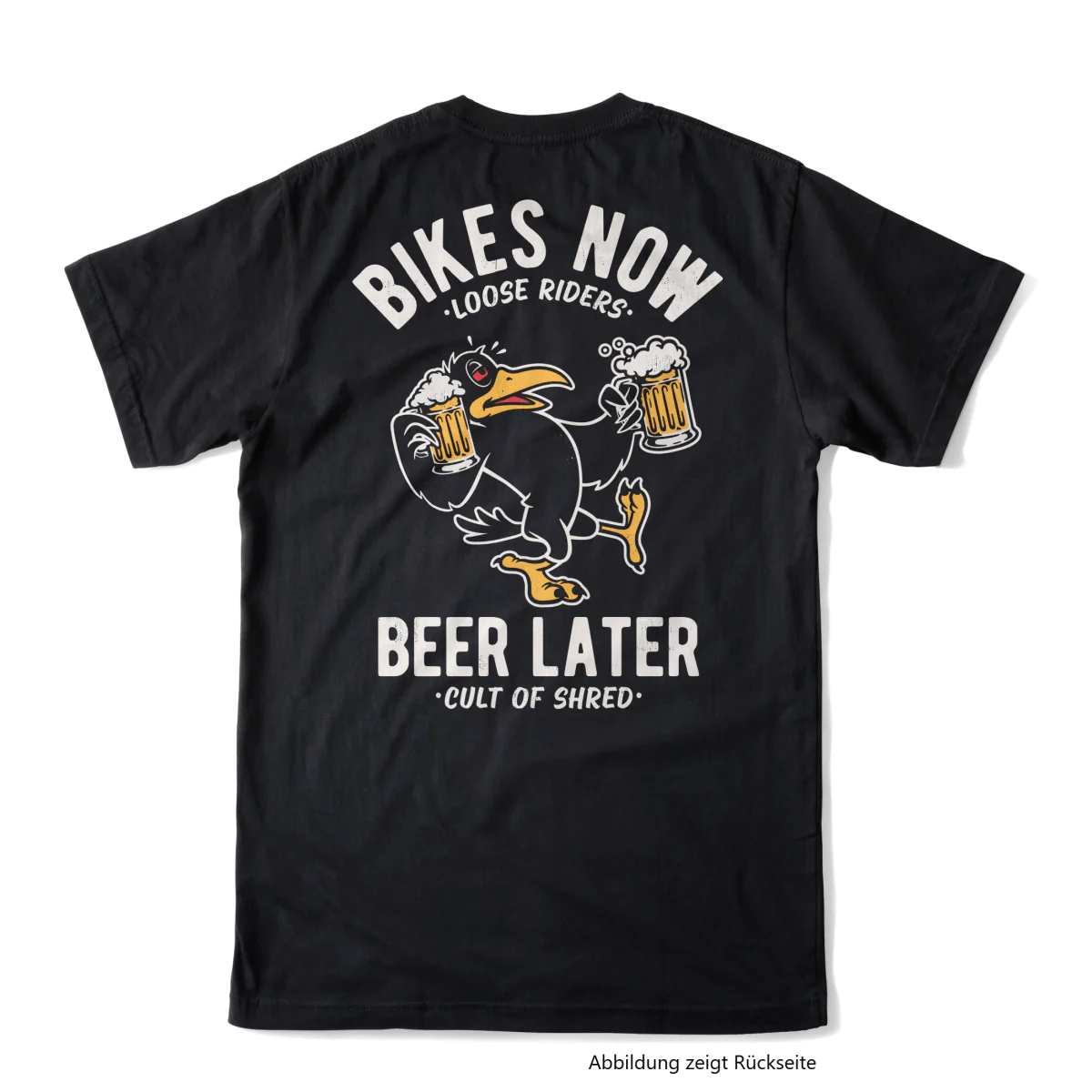 Loose Riders DRINKY CROW BLACK TECH TEE Kurzarm MTB Bikeshirt Loose Riders DRINKY CROW BLACK TECH TEE Kurzarm MTB Bikeshirt