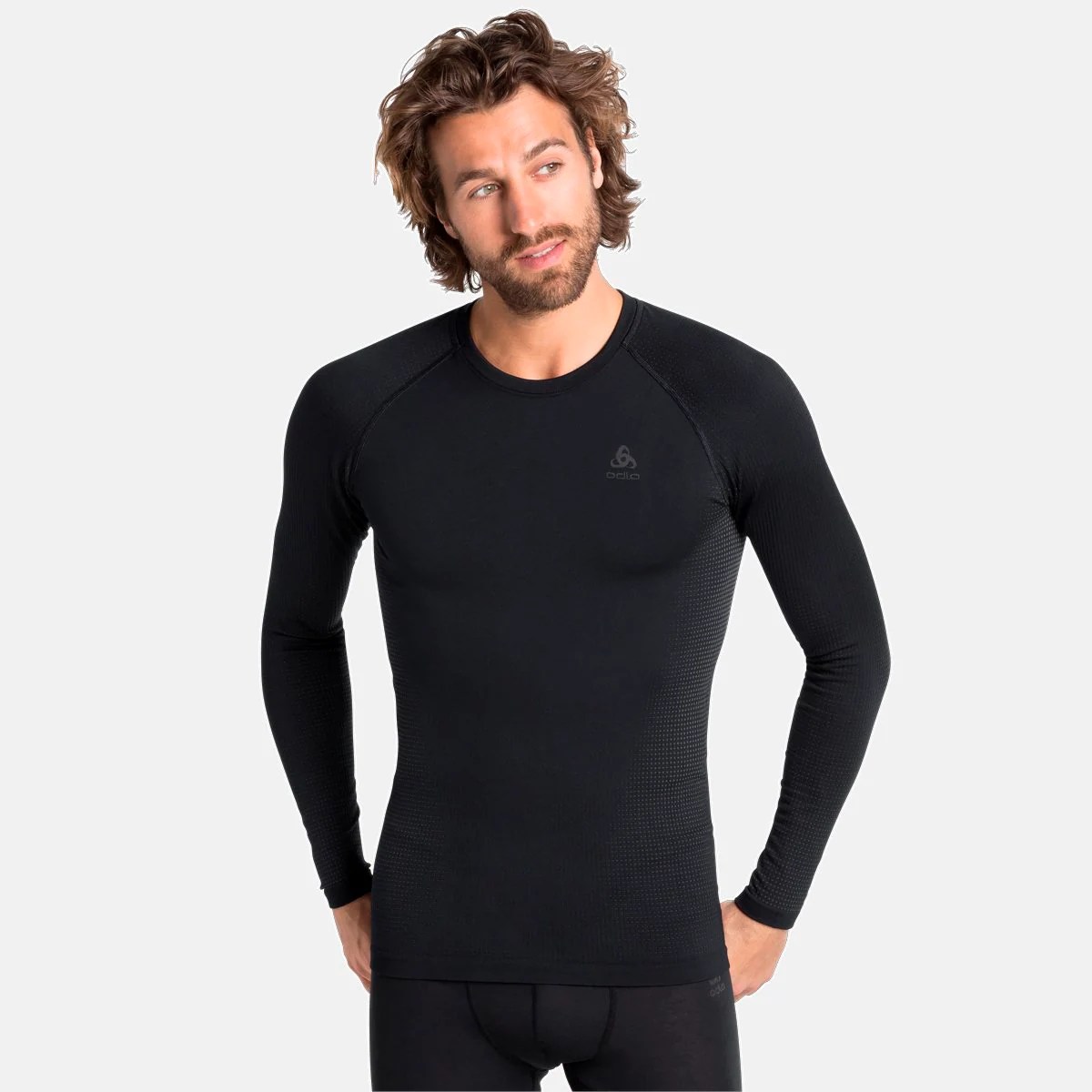 odlo Performance Warm Eco BL Top Crew Neck L/S Langarm Unterhemd – Bild 3