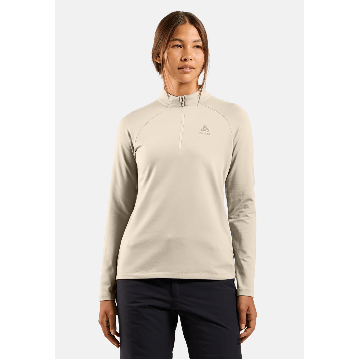odlo ESSENTIAL LIGHT Mid Layer 1/2 zip Damen Langarm Bikeshirt – Bild 4