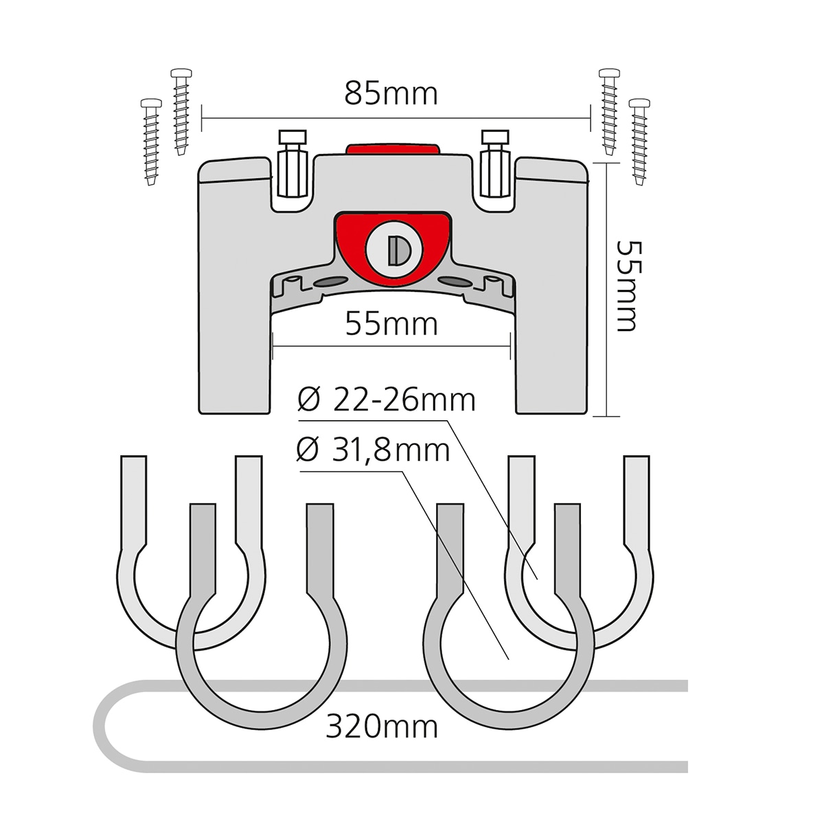 KLICKfix Lenkeradapter UNIVERSAL - abschließbar – Bild 2