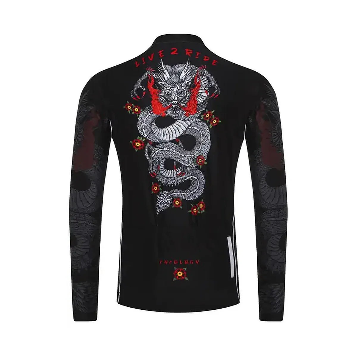 CYCOLOGY DRAGON MEN'S LONG SLEEVE JERSEY Langarm Radtrikot – Bild 2