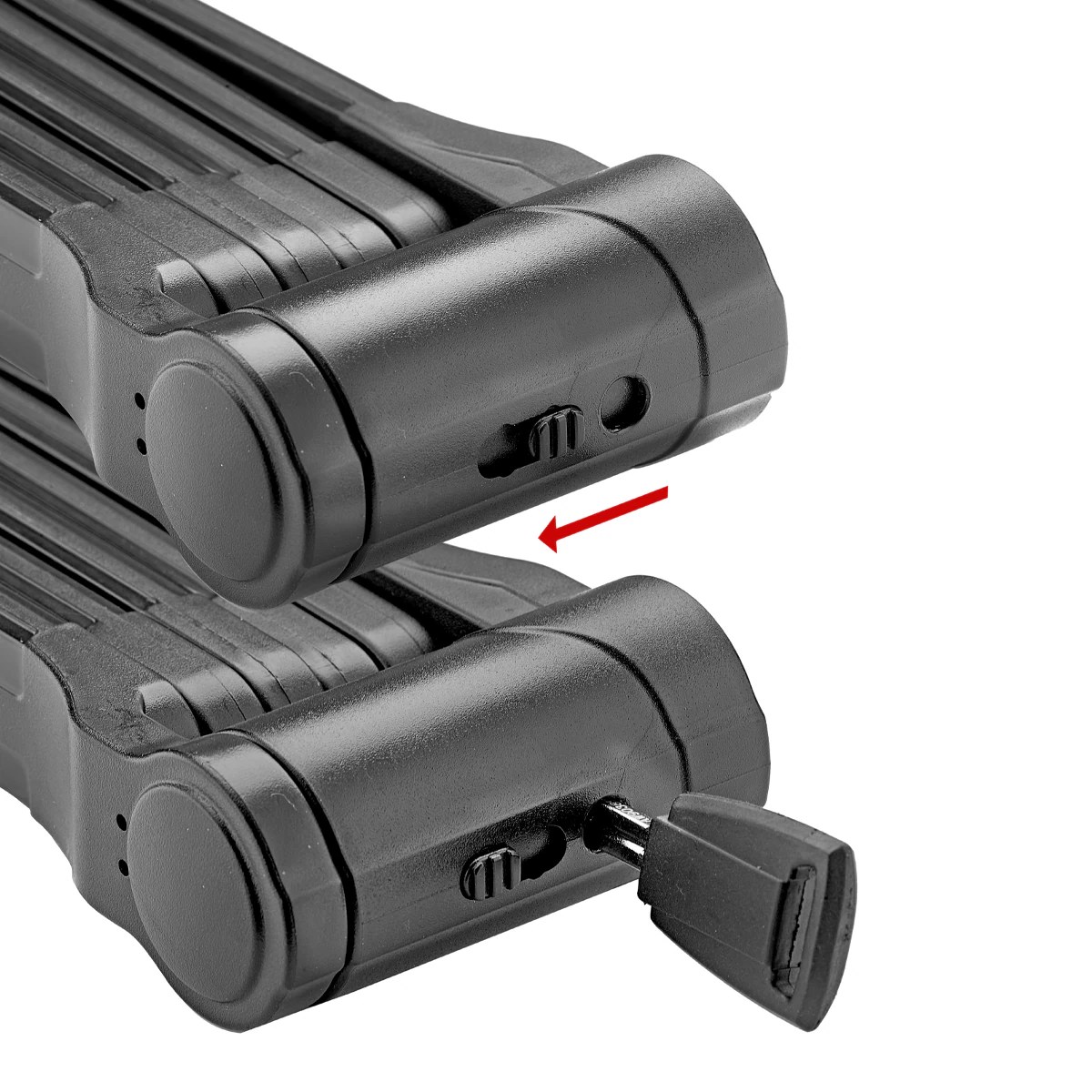 ROSE LOCKMAXX FL 75 Gelenkschloss Faltschloss mit Halter – Bild 3