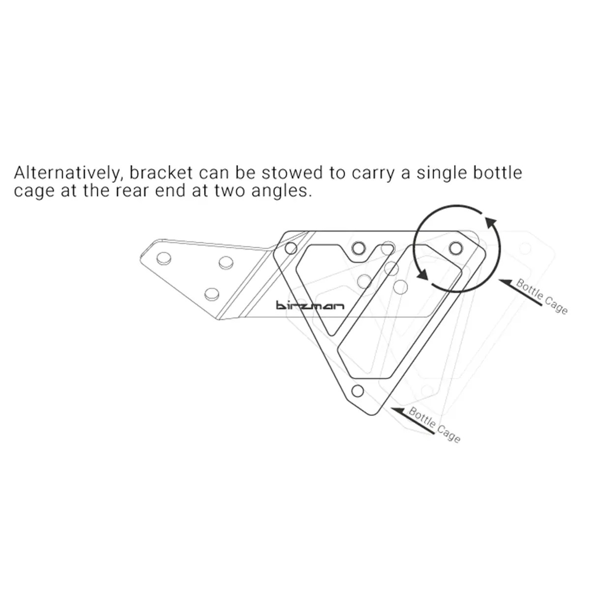 Birzman Aeroman Flaschenhalter-Adapter für Sattelbefestigung – Bild 5