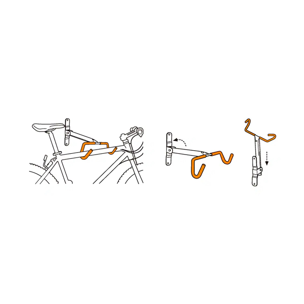 IceToolz Bull Fahrrad Wandhalter klappbar – Bild 2