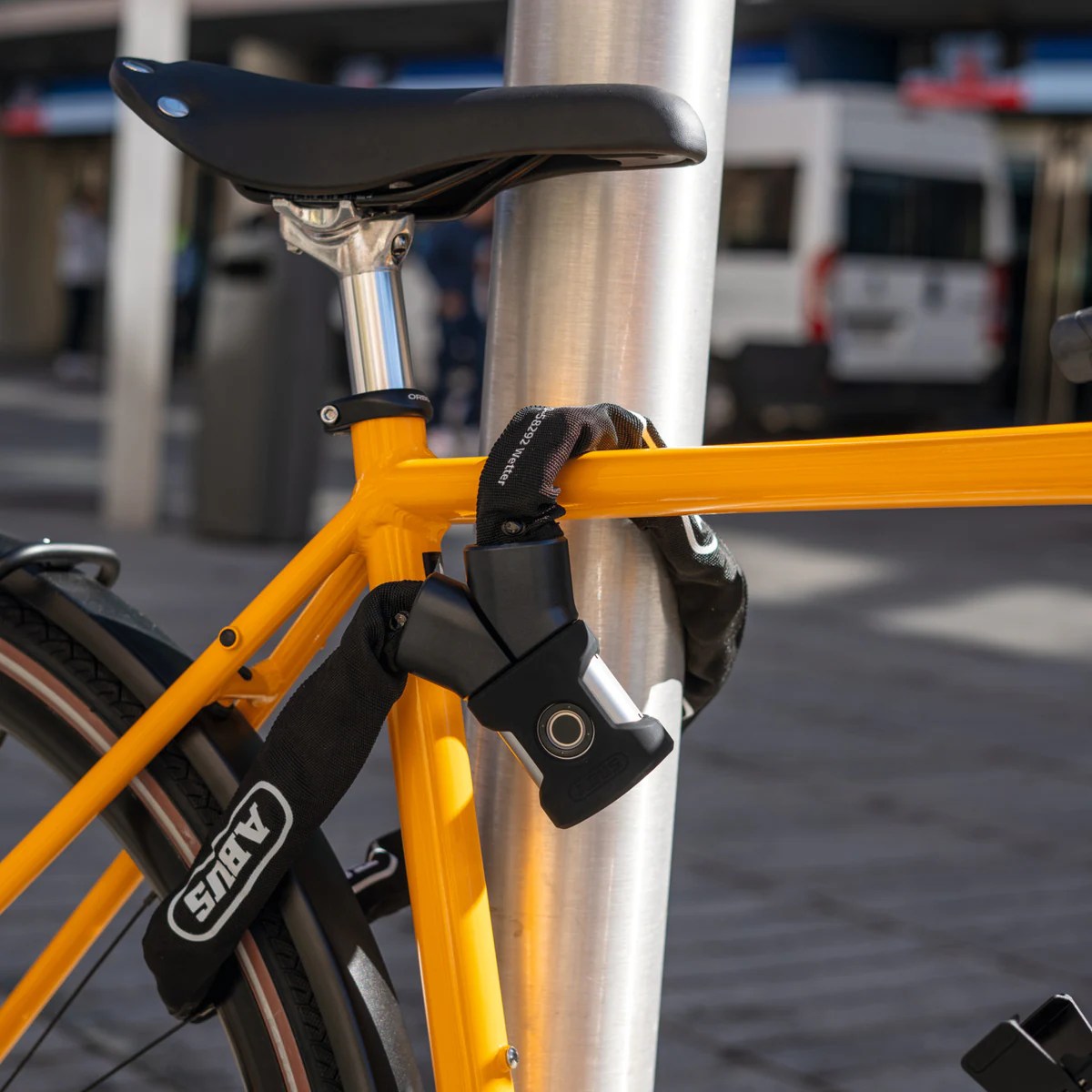 ABUS Yardo 7807F Kettenschloss mit Fingerabdrucksensor 110 cm – Bild 4