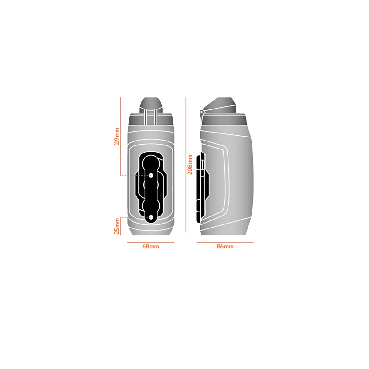 Fidlock TWIST bottle 590 ml Trinkflasche inkl. bike base Fahrradhalterung – Bild 5