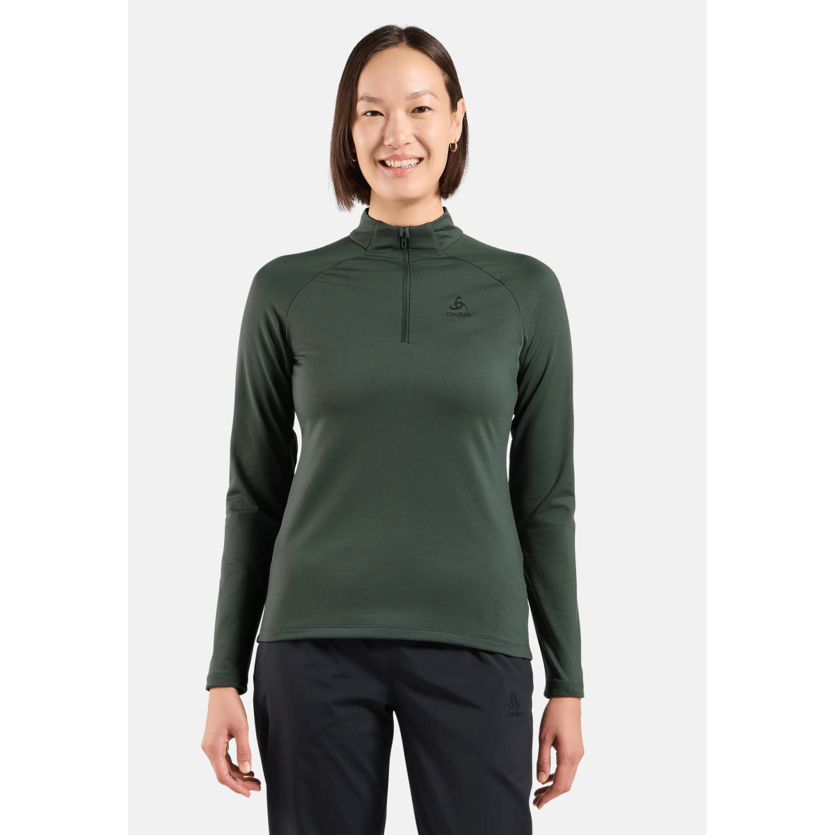 odlo ESSENTIAL LIGHT Mid Layer 1/2 zip Damen Langarm Bikeshirt – Bild 4