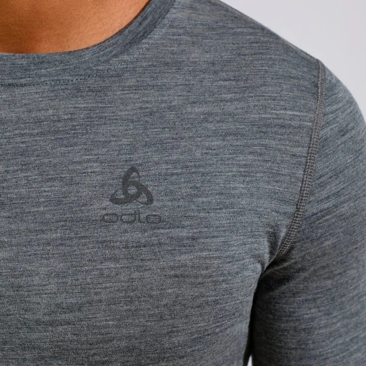 odlo MERINO 200 BL TOP Crew Neck L/S Langarm Unterhemd – Bild 3