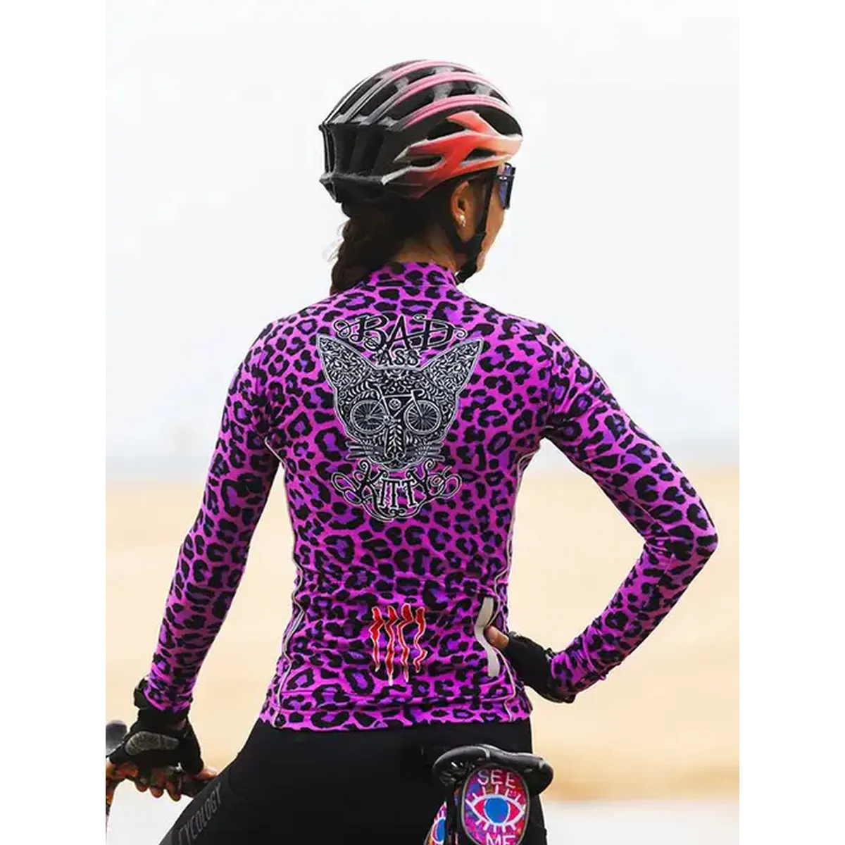 CYCOLOGY KITTY WOMEN’S LONG SLEEVE JERSEY Damen Langarm Radtrikot – Bild 5