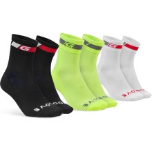 GripGrab TRICOLORE REGULAR CUT 3 PACK Socken GripGrab TRICOLORE REGULAR CUT 3 PACK Socken