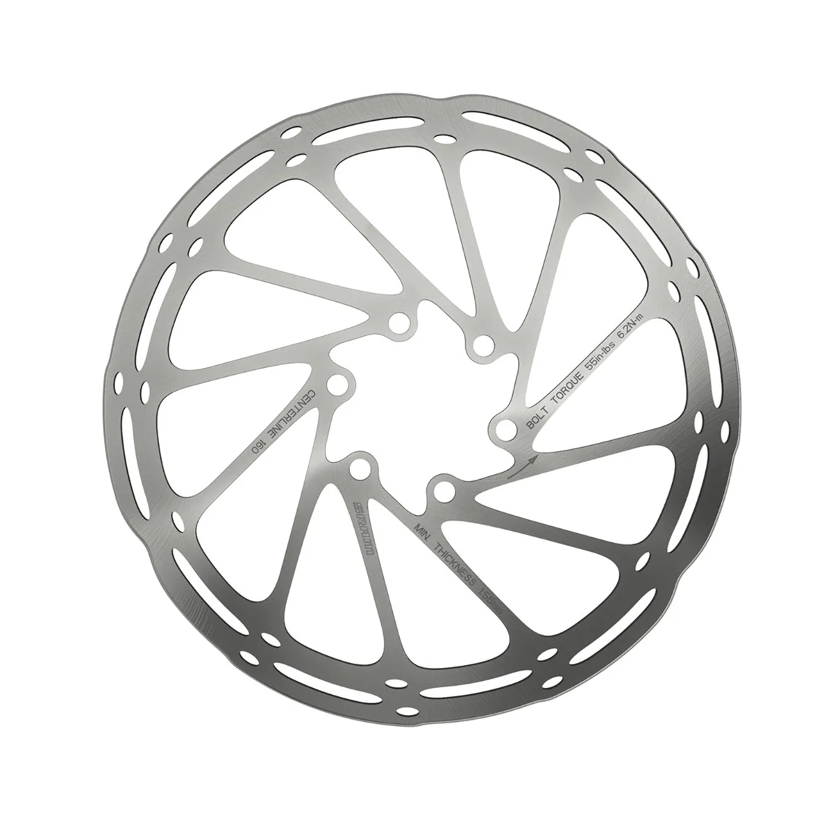 SRAM Centerline Rounded 6-Loch Bremsscheibe, inkl. Stahl- Befestigungsschrauben SRAM Centerline Rounded 6-Loch Bremsscheibe, inkl. Stahl- Befestigungsschrauben
