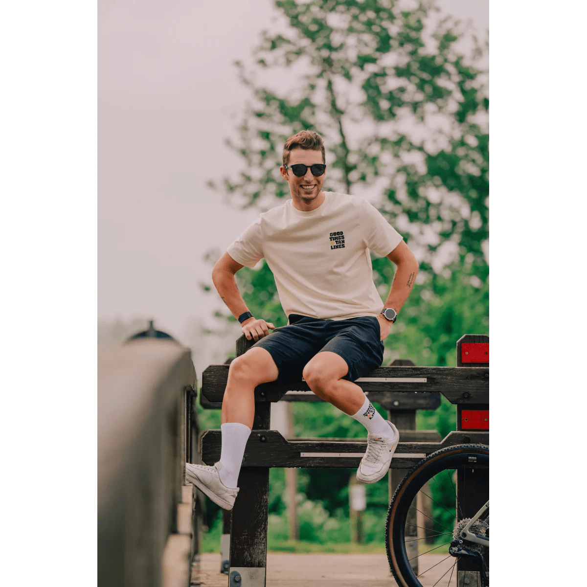 COIS Cycling GOOD TIMES TAN LINES CYCLING T-SHIRT – Bild 3