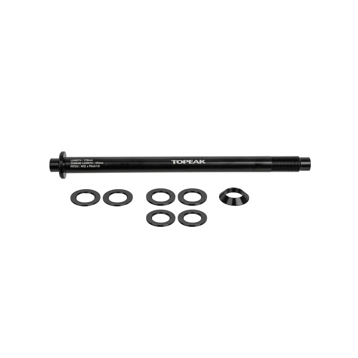 Topeak Zi:RAK Thru-Axle Steckachse 12 x 142 mm Topeak Zi:RAK Thru-Axle Steckachse 12 x 142 mm