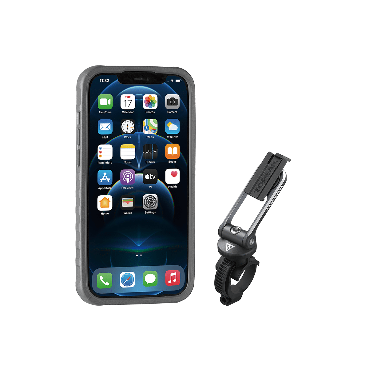 Topeak RideCase Handyhülle für iPhone 12 / 12 Pro inkl. RideCase Mount Halterung Topeak RideCase Handyhülle für iPhone 12 / 12 Pro inkl. RideCase Mount Halterung