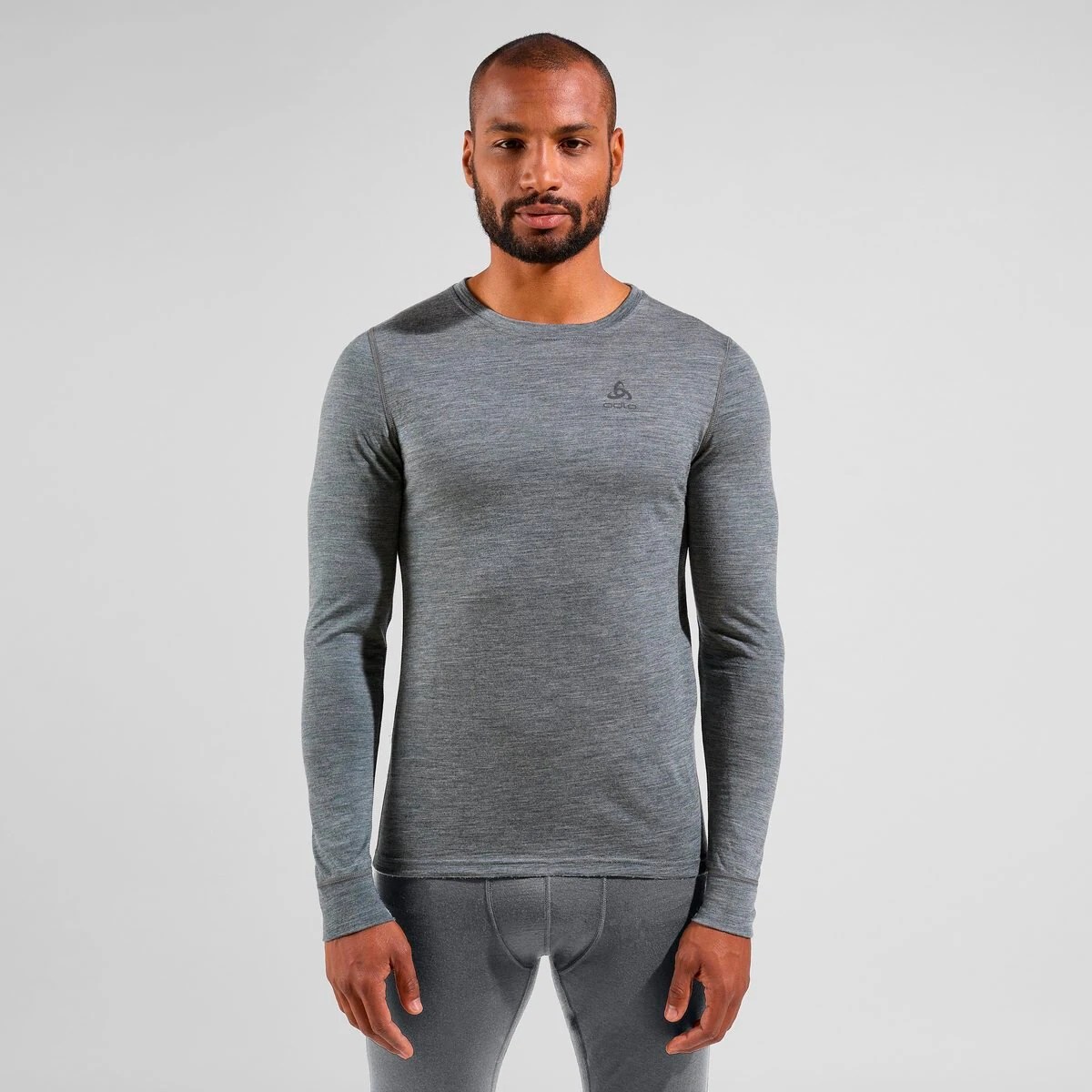 odlo MERINO 200 BL TOP Crew Neck L/S Langarm Unterhemd – Bild 4