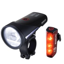 Sigma AURA 100 LINK LED-Frontleuchte / BLAZE LINK Rücklicht USB Akku-Beleuchtungsset mit Schraubhalterung Sigma AURA 100 LINK LED-Frontleuchte / BLAZE LINK Rücklicht USB Akku-Beleuchtungsset mit Schraubhalterung