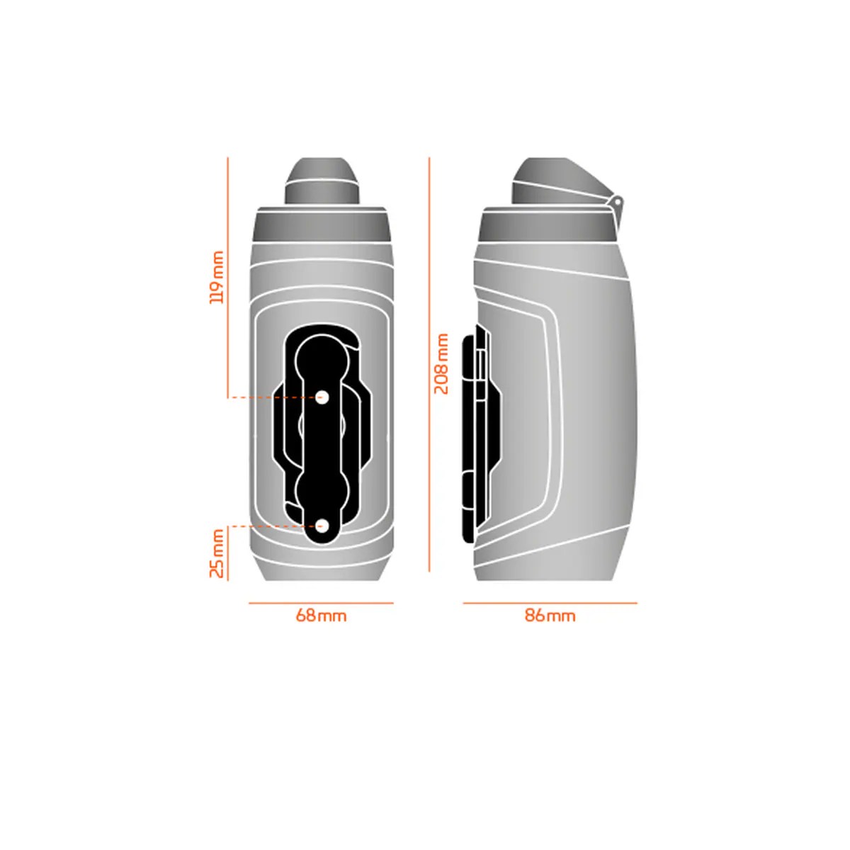 Fidlock TWIST bottle 590 ml Trinkflasche inkl. bike base Fahrradhalterung – Bild 4