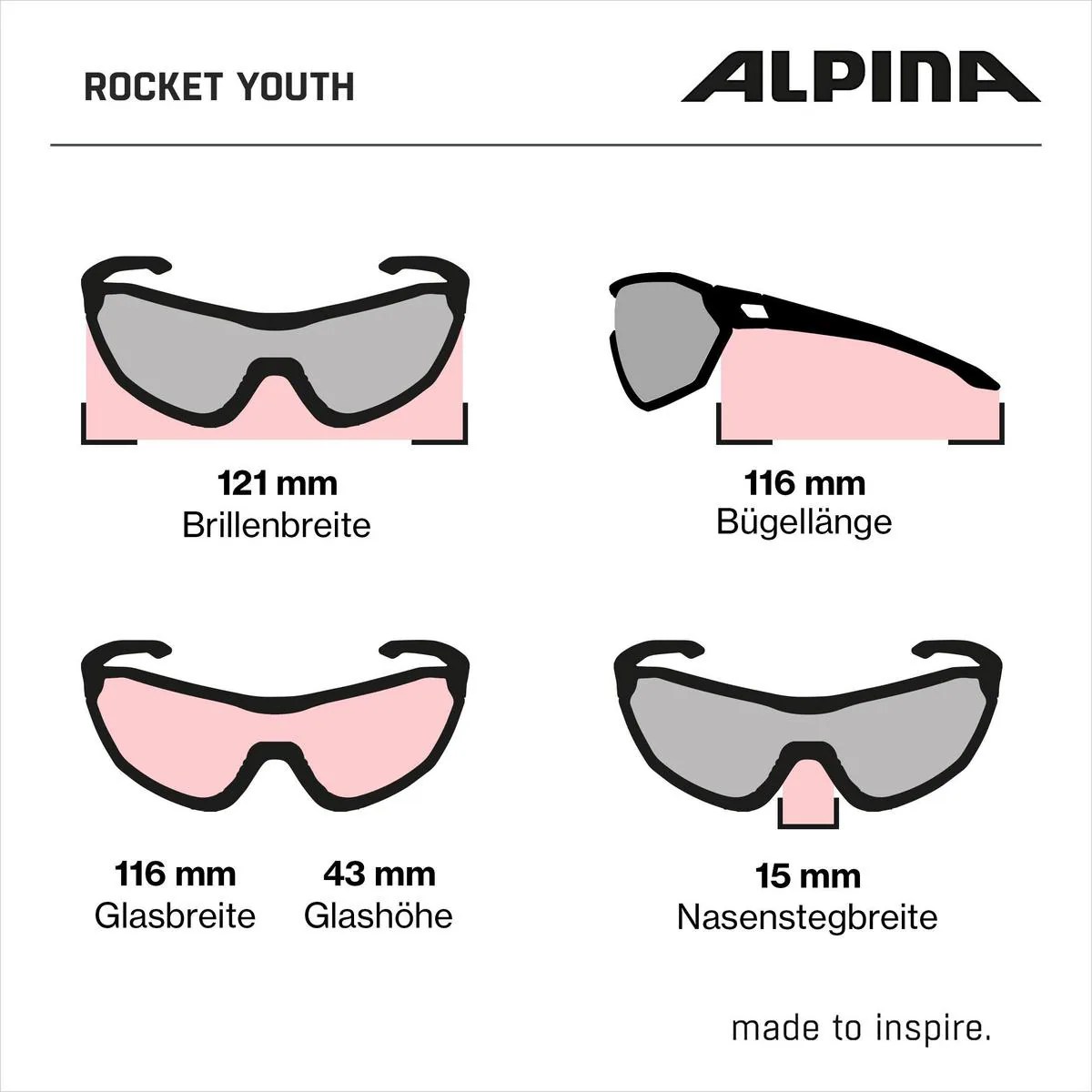 ALPINA ROCKET YOUTH MTB Kinder Sportbrille – Bild 5