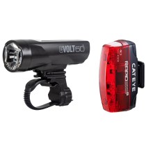 Cateye GVolt 60 Frontlicht + Rapid Micro G Rücklicht Akku-Beleuchtungsset Cateye GVolt 60 Frontlicht + Rapid Micro G Rücklicht Akku-Beleuchtungsset
