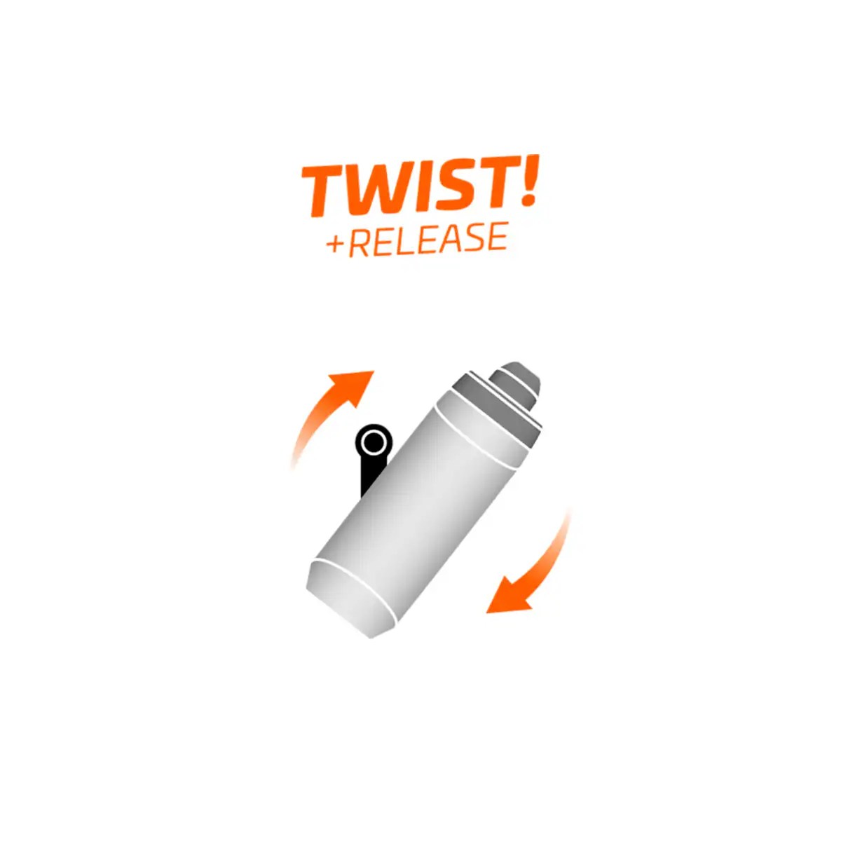 Fidlock TWIST bottle 590 ml Trinkflasche inkl. bike base Fahrradhalterung – Bild 3