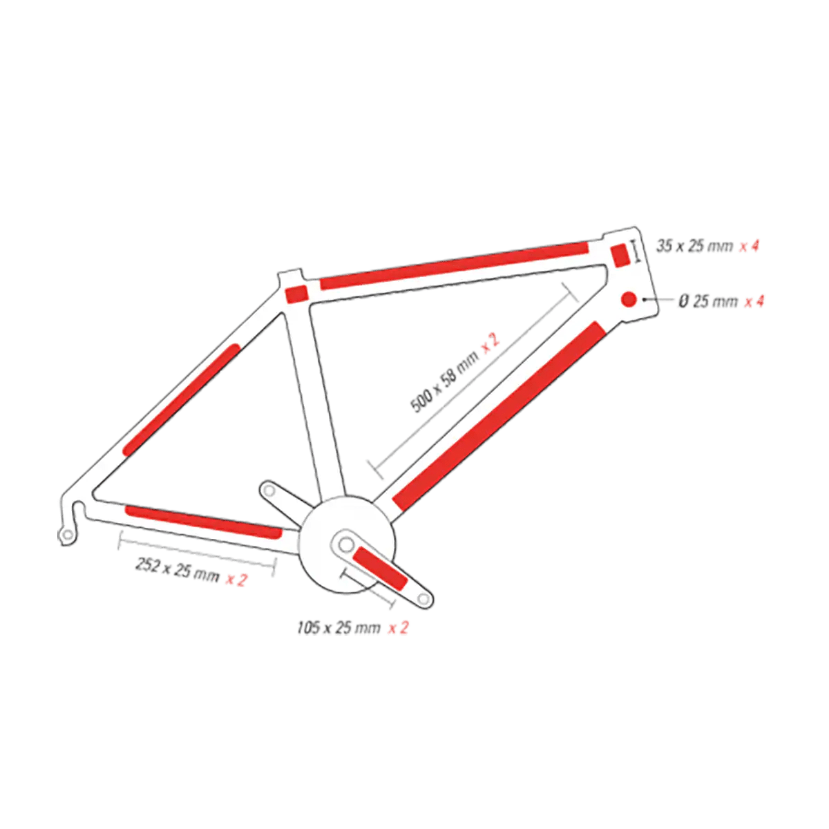 Zéfal Skin Armor L Rahmen-Schutzfolien-Set (matt)