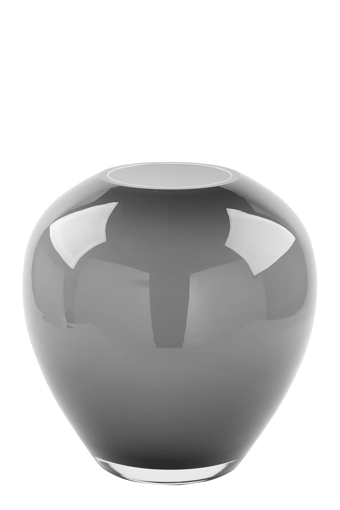 Glasvase Vase Dekovase Tischvase Blumenvase Losone grau opal von Fink Glasvase Vase Dekovase Tischvase Blumenvase Losone grau opal von Fink