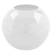 Glasvase Blumenvase Vase Glas weiß rund Kugelvase von Fink Moon Glasvase Blumenvase Vase Glas weiß rund Kugelvase von Fink Moon