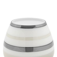 Dekovase Vase Blumenvase Glas grau, greige, weiß Deko Tischvase LAPAZ FINK Dekovase Vase Blumenvase Glas grau, greige, weiß Deko Tischvase LAPAZ FINK