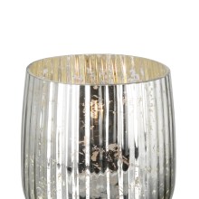 Windlicht Kerzenhalter Laterne Kerzenleuchter Glas Metall silber DARCY Fink Windlicht Kerzenhalter Laterne Kerzenleuchter Glas Metall silber DARCY Fink