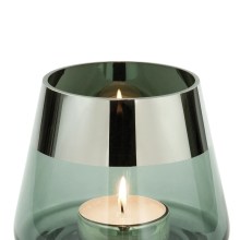 Teelichthalter aus Glas Deko Kerzenständer Windlicht JONA von Fink Höhe 13cm Teelichthalter aus Glas Deko Kerzenständer Windlicht JONA von Fink Höhe 13cm