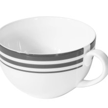 MOMENTS Tasse mit 3 Streifen grau MOMENTS Tasse mit 3 Streifen grau