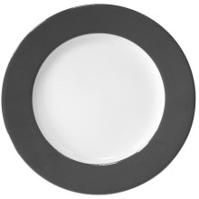 MOMENTS Speiseteller mit Platinumauflage in grau MOMENTS Speiseteller mit Platinumauflage in grau