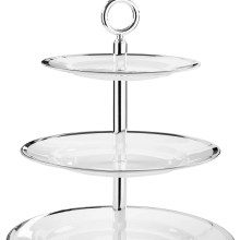 Etagere 3er runde Teller Etagere PLATINUM Etagere 3er runde Teller Etagere PLATINUM