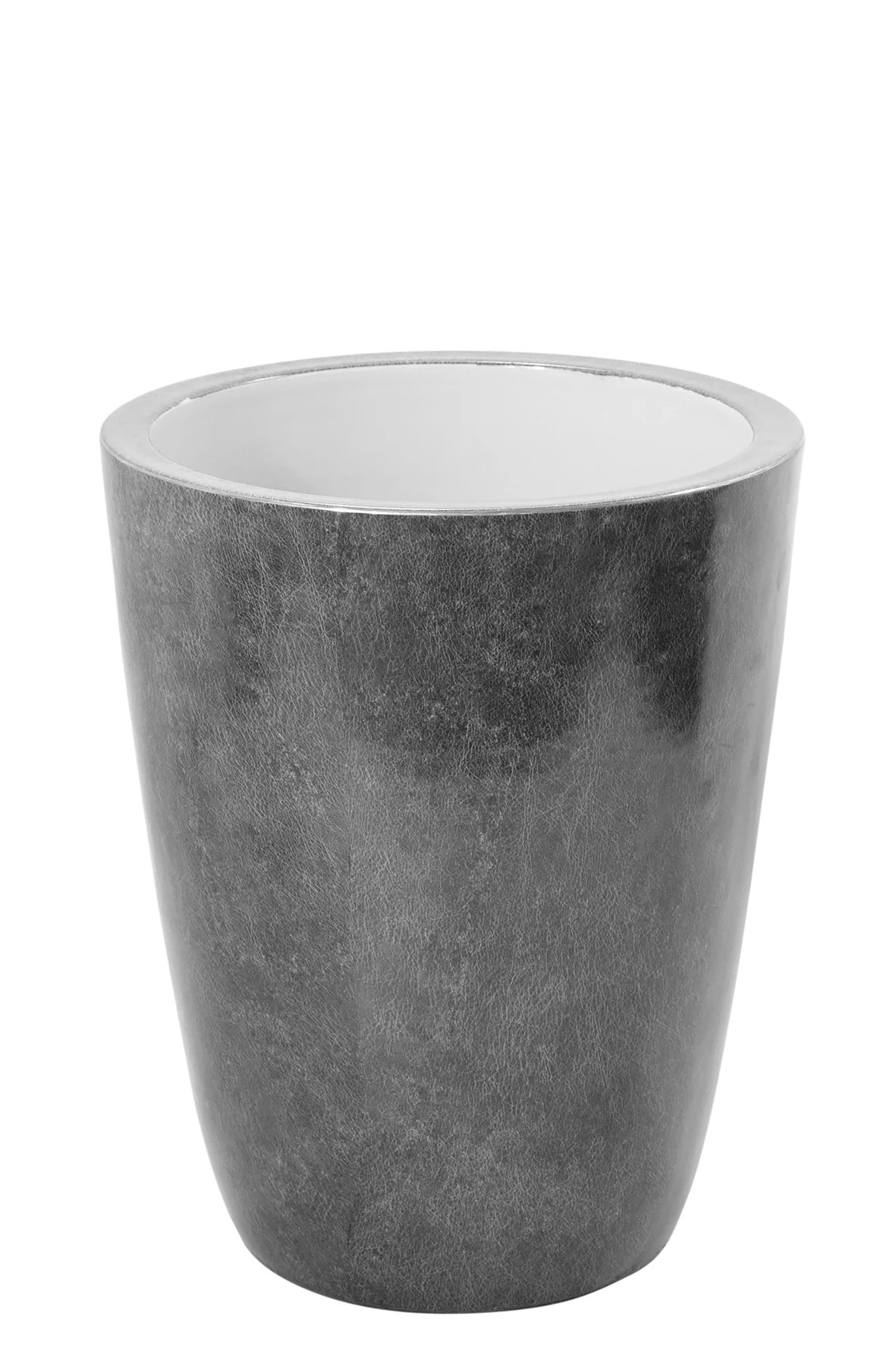 Dekovase Vase Blumenvase Porzellan grau, silberfarben Deko Tischvase MELUA 37 cm Dekovase Vase Blumenvase Porzellan grau, silberfarben Deko Tischvase MELUA 37 cm