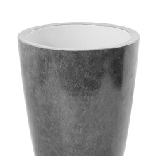 Dekovase Vase Blumenvase Porzellan grau, silberfarben Deko Tischvase MELUA 37 cm Dekovase Vase Blumenvase Porzellan grau, silberfarben Deko Tischvase MELUA 37 cm