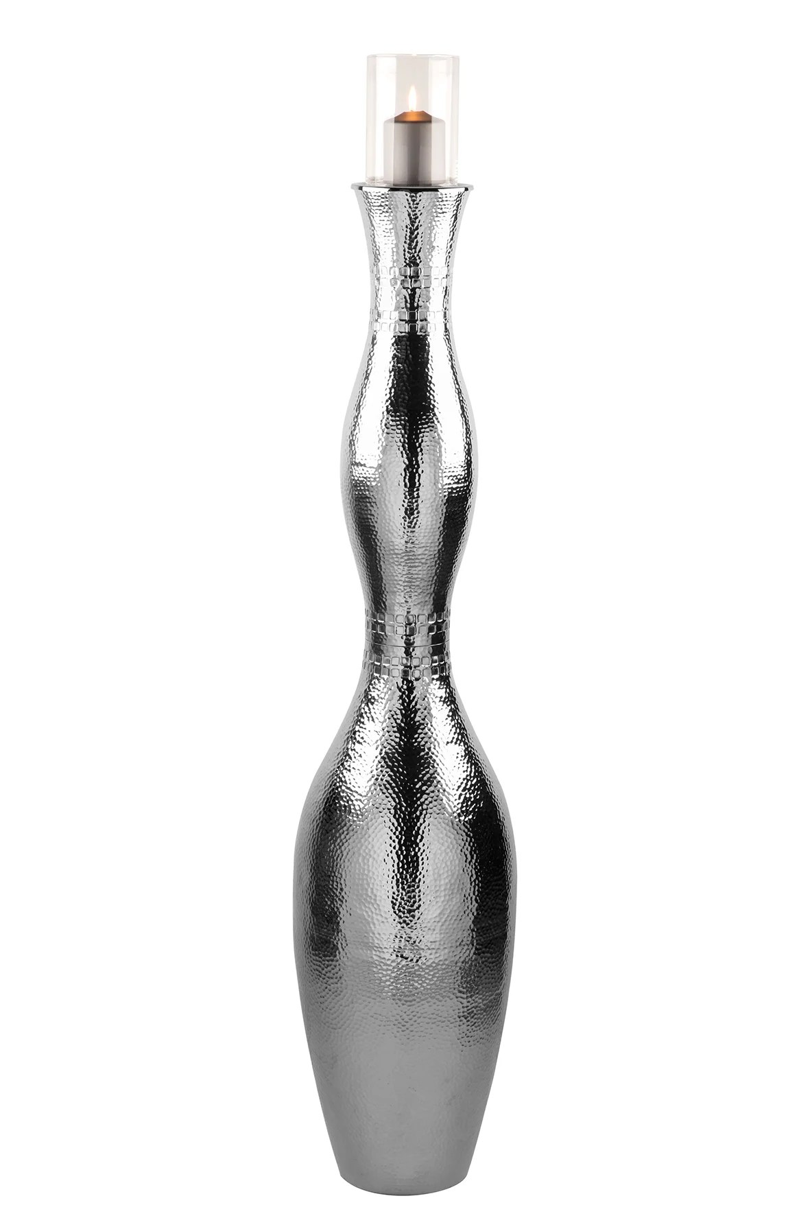 Fink Bodenleuchter Kerzenständer groß Carus silber Fink Bodenleuchter Kerzenständer groß Carus silber
