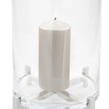 Windlicht Kerzenhalter Kerzenständer Vase YONO silberfarben von Fink Windlicht Kerzenhalter Kerzenständer Vase YONO silberfarben von Fink