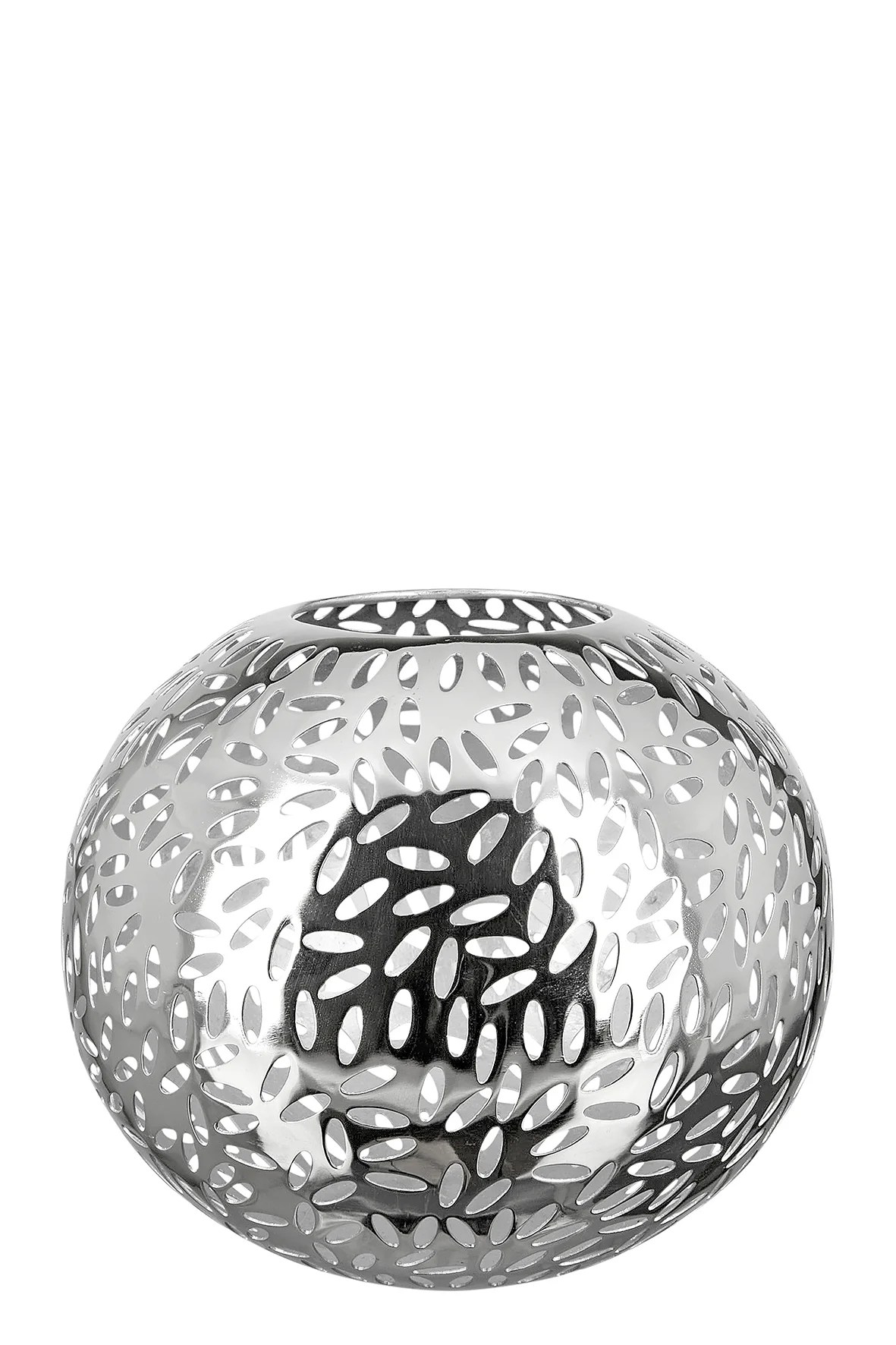 Windlicht rund Kugel Kerzenhalter Kerzenständer DARIA vernickelt Höhe 20 cm Windlicht rund Kugel Kerzenhalter Kerzenständer DARIA vernickelt Höhe 20 cm