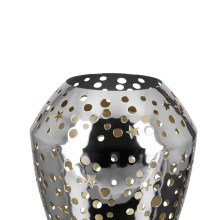 Fink SHEILA Windlicht Deko Glas Metall  silberfarben Fink SHEILA Windlicht Deko Glas Metall  silberfarben