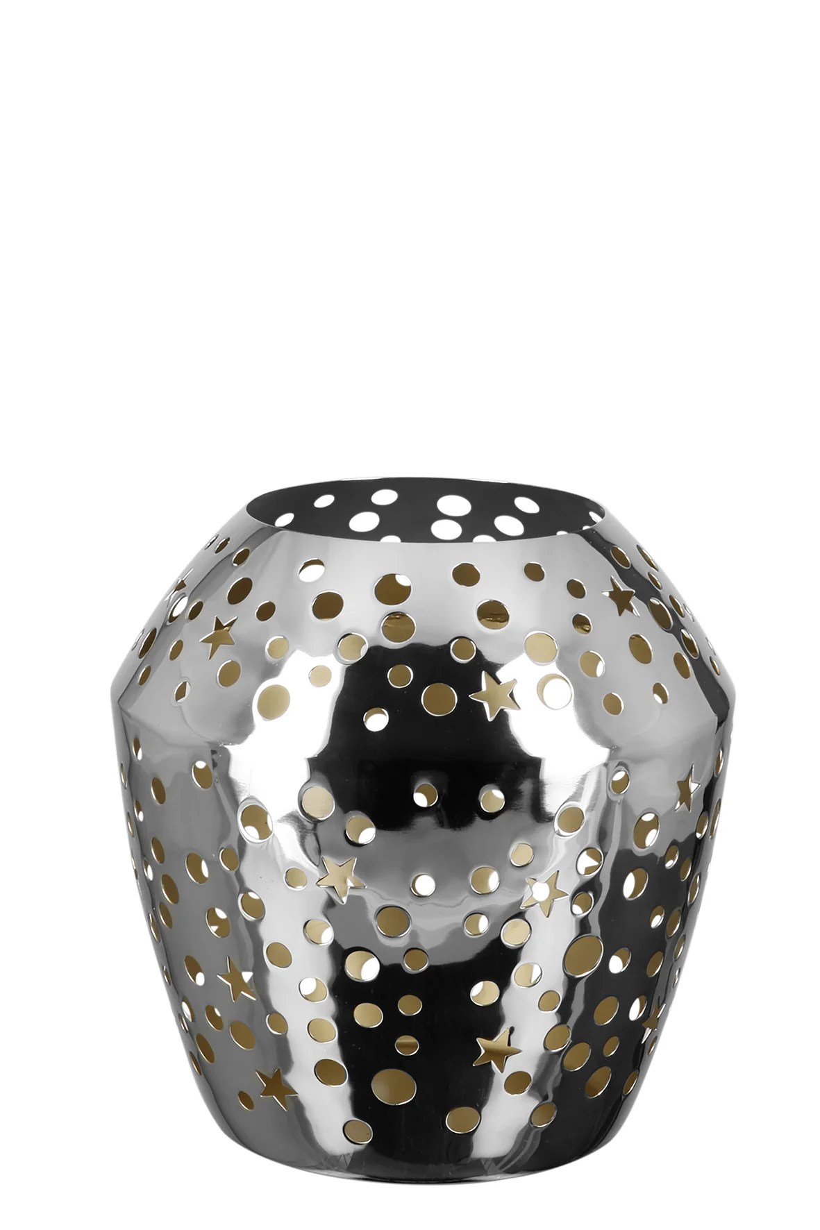 Fink SHEILA Windlicht Deko Glas Metall  silberfarben Fink SHEILA Windlicht Deko Glas Metall  silberfarben