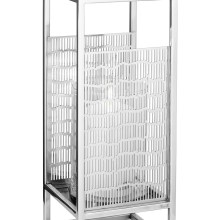 Windlicht Glas Kerzenhalter Kerzenständer outdoor NICOSA silber Höhe 31 cm Windlicht Glas Kerzenhalter Kerzenständer outdoor NICOSA silber Höhe 31 cm