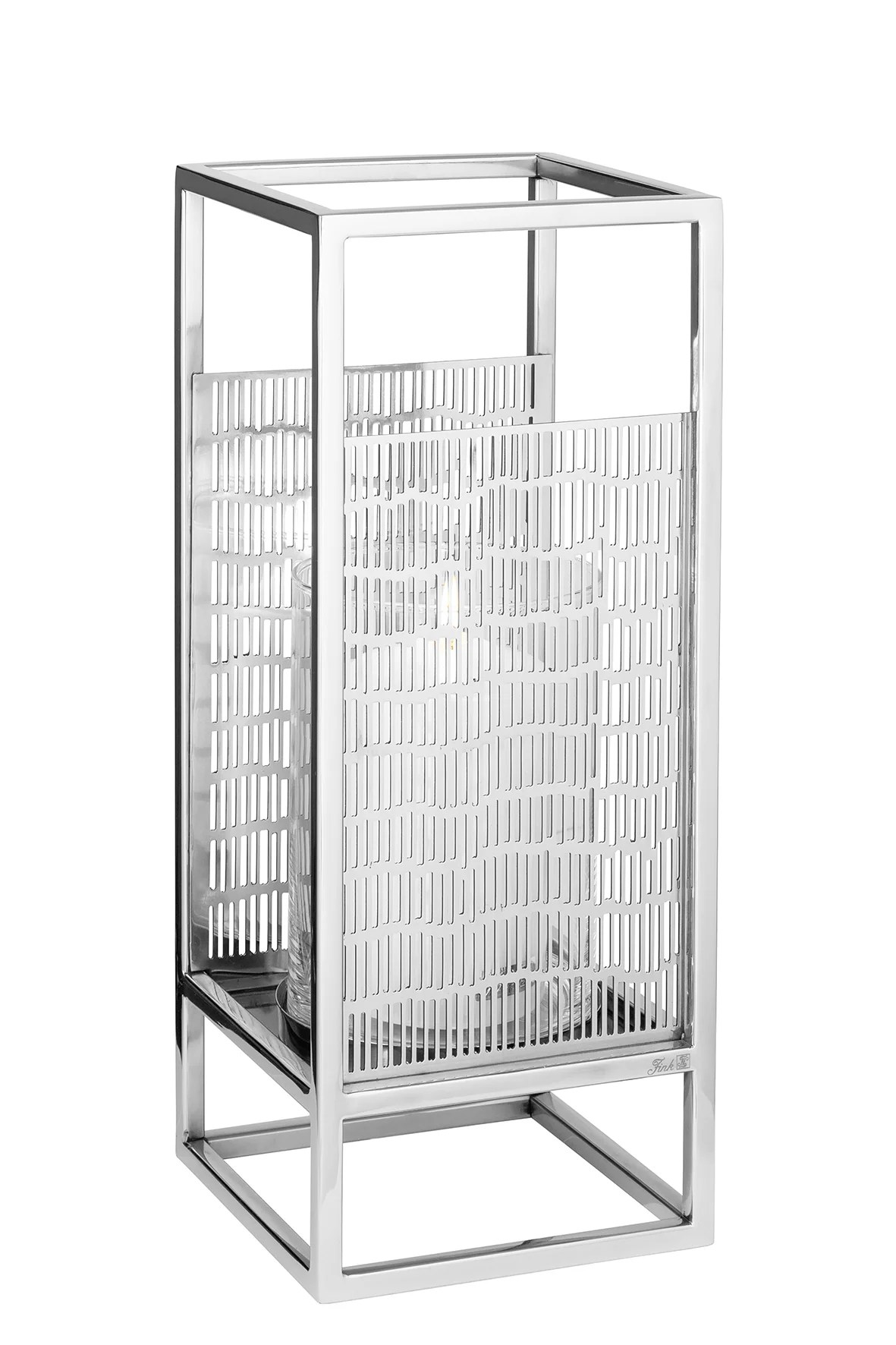 Windlicht Glas Kerzenhalter Kerzenständer outdoor NICOSA silber Höhe 31 cm Windlicht Glas Kerzenhalter Kerzenständer outdoor NICOSA silber Höhe 31 cm