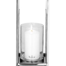 Windlicht Glas Kerzenhalter Kerzenständer outdoor NICOSA silber Höhe 31 cm Windlicht Glas Kerzenhalter Kerzenständer outdoor NICOSA silber Höhe 31 cm
